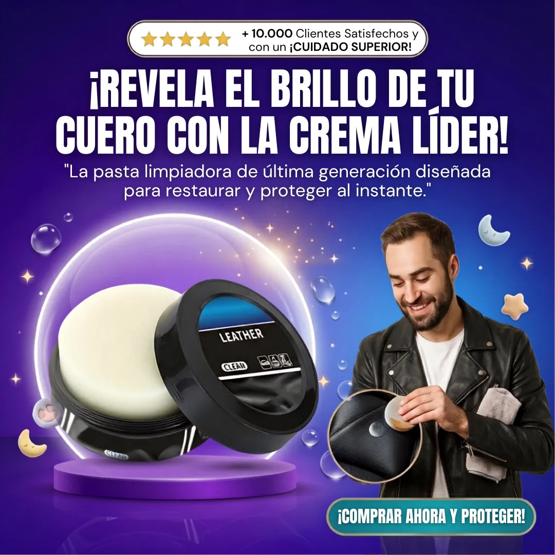 Crema y Pasta Limpiadora Líder para el Cuidado del Cuero 2X1