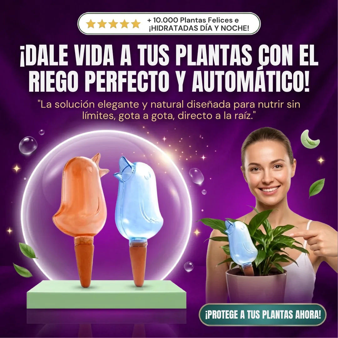 Irrigador por Goteo Automático para Flores 2X1