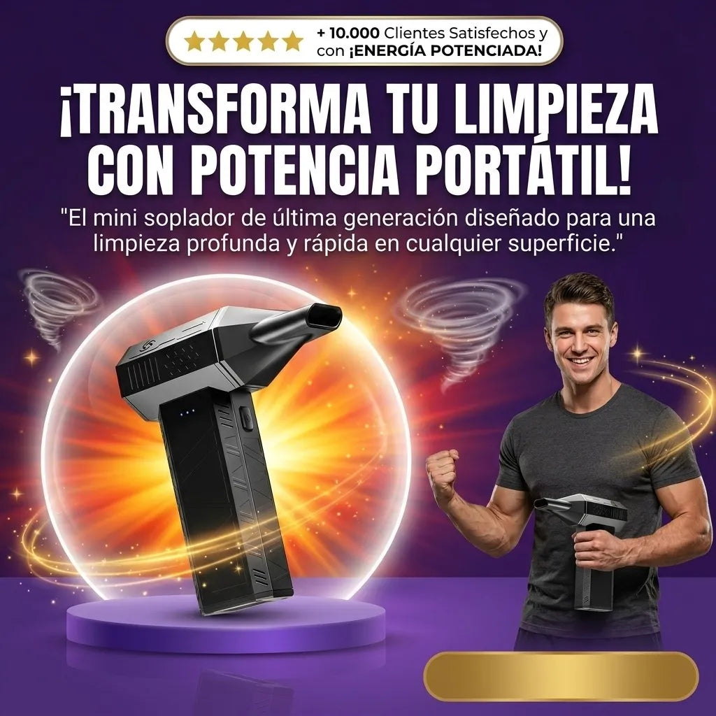 Mini Soplador Turbo Portátil