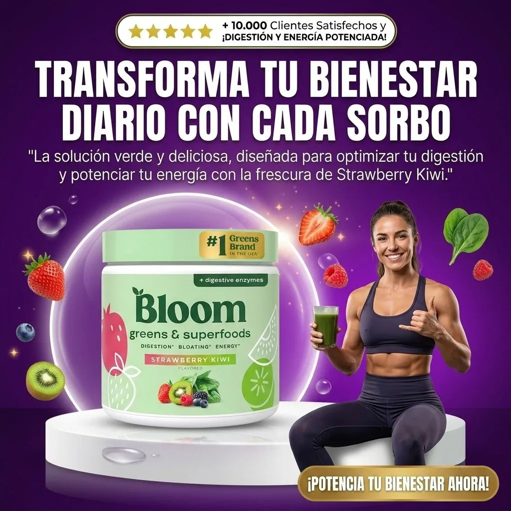 Suplemento Bloom Fresa y Kiwi
