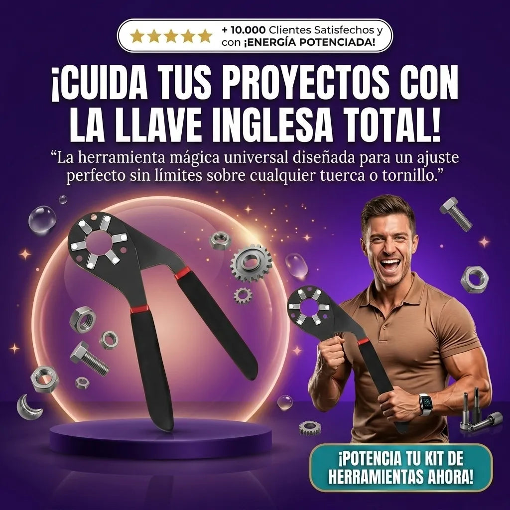 Llave Mágica Universal Ajustable Multifunción, Llave Inglesa