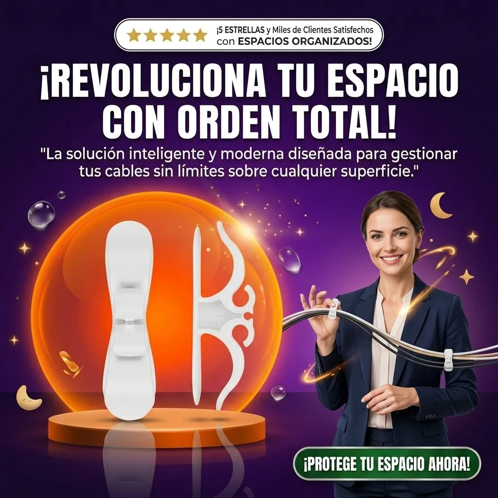 Organizador de Cables Moderno 3x1