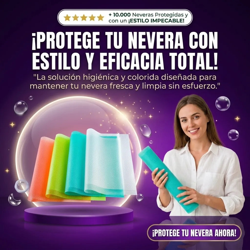 Alfombrilla Antiincrustante para Nevera 4 Piezas 3x1