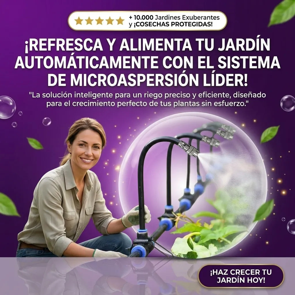 Kit de Riego para Jardín, Sistema de Microaspersión