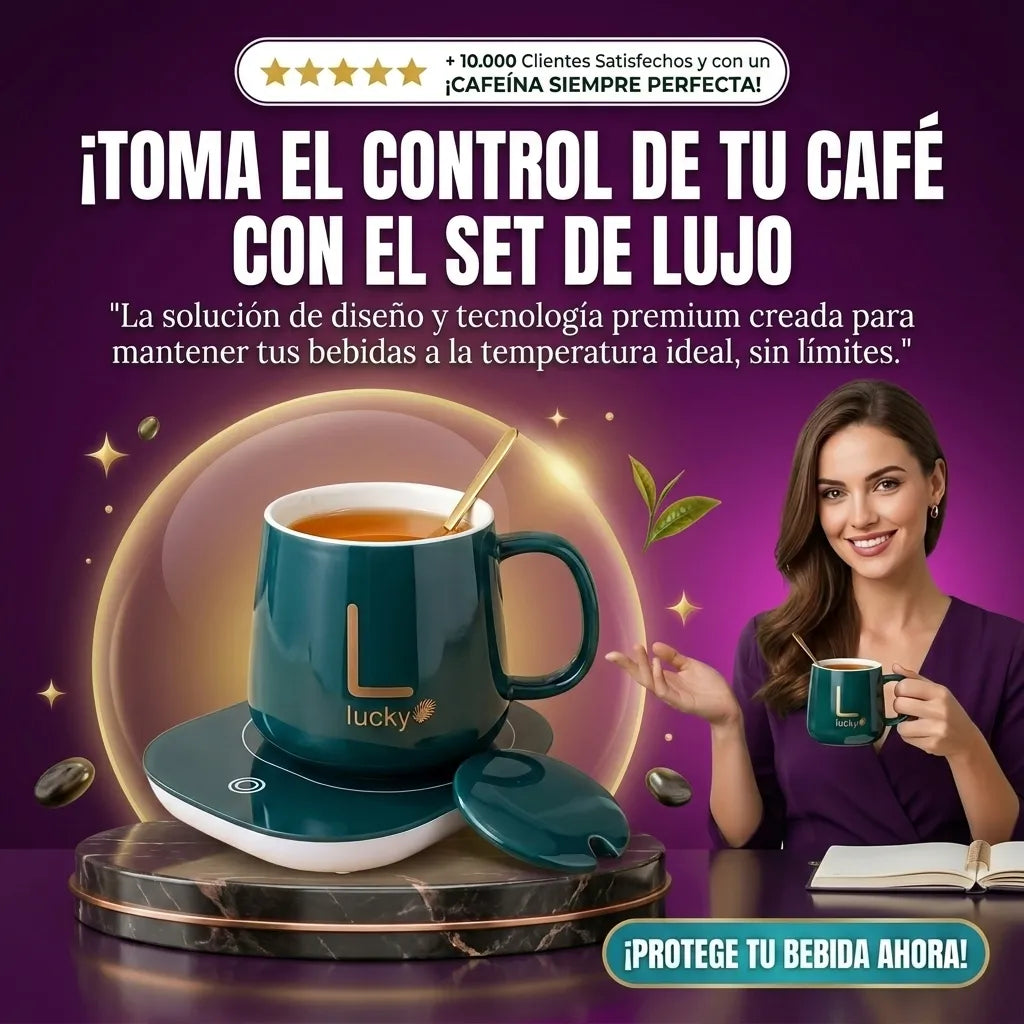 Set de Taza y Calentador Premium