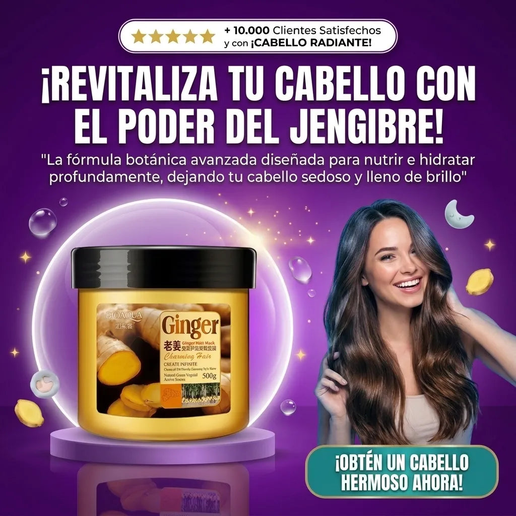 Mascarilla Capilar de Jengibre BIOAQUA 3x1