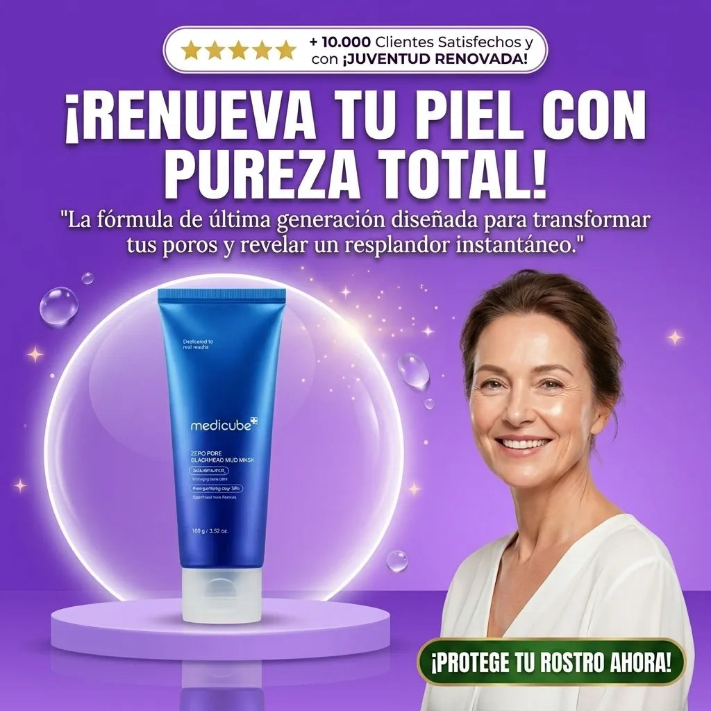 Mascarilla Zero Pore Azul Facial Medicube 2x1