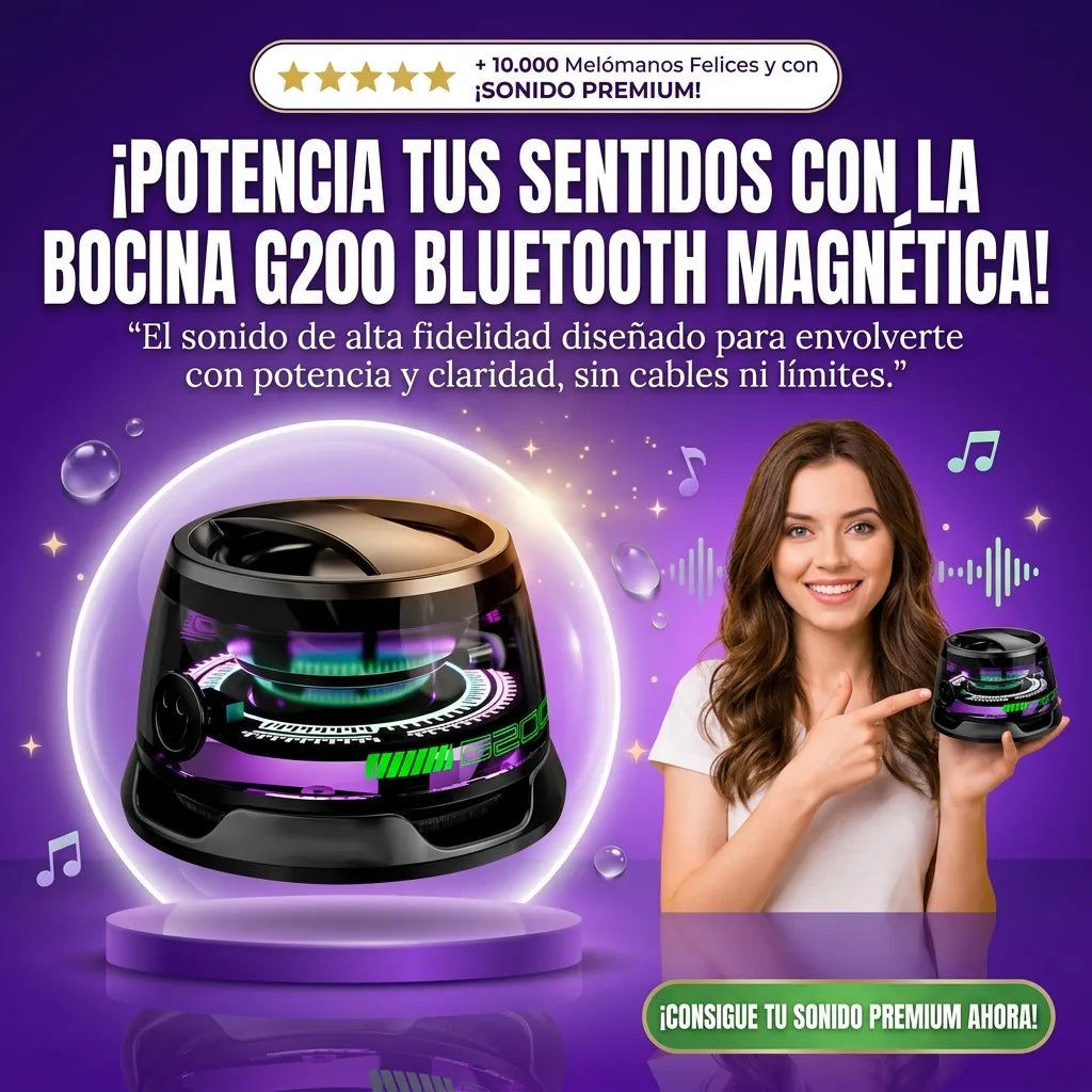 Bocina G200 Bluetooth Magnetica