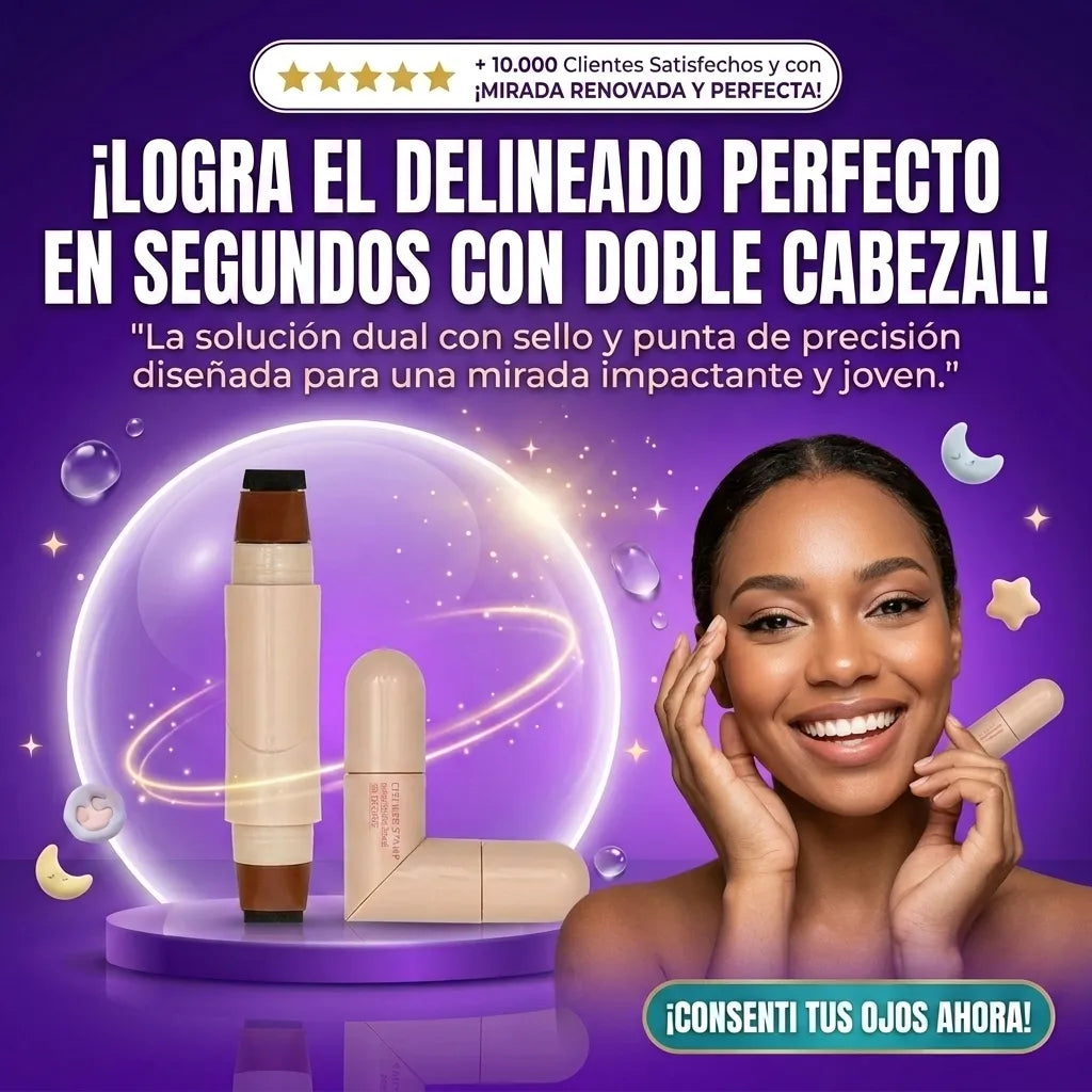 Delineador de Ojos con Doble Cabezal