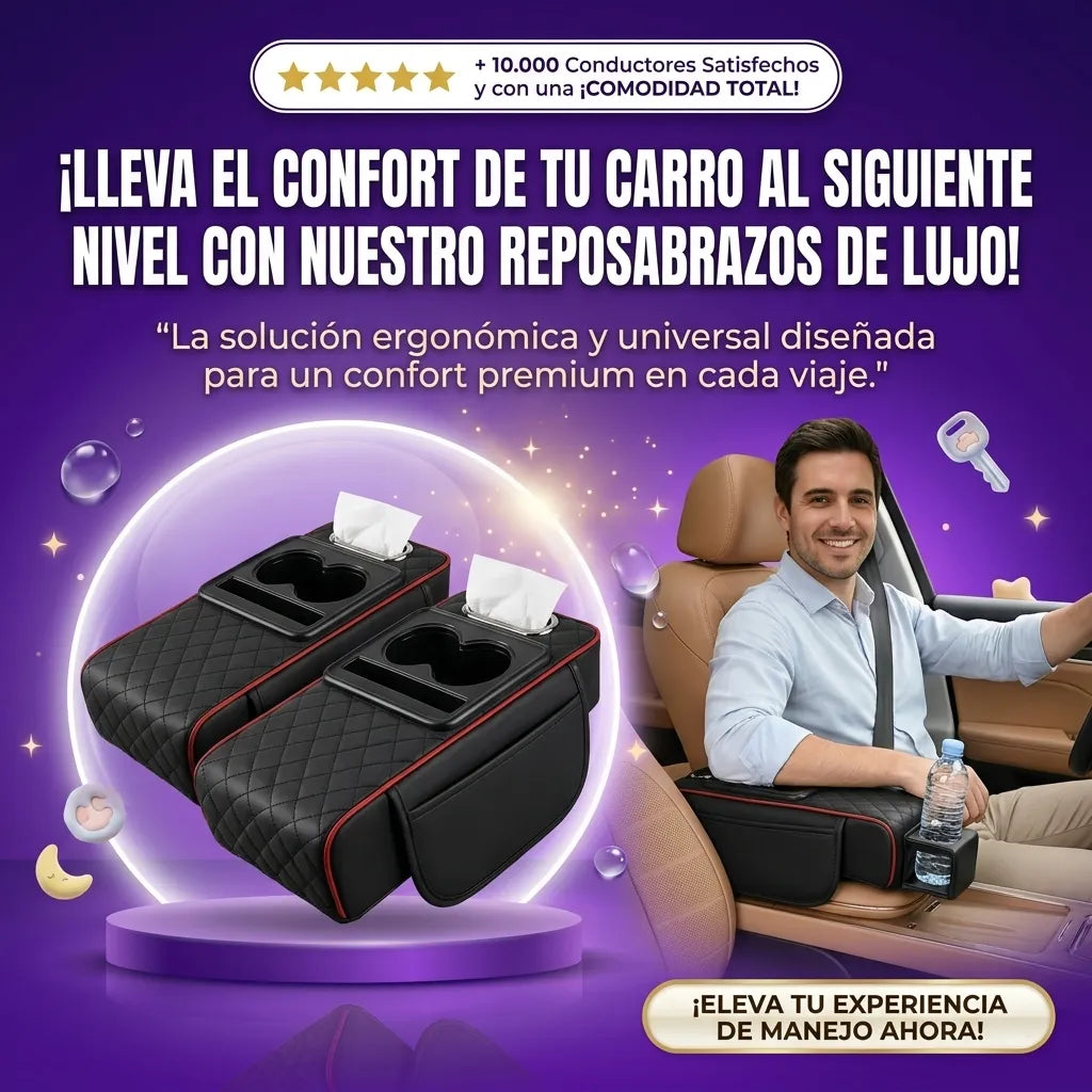 Reposabrazos de Cuero para Carro