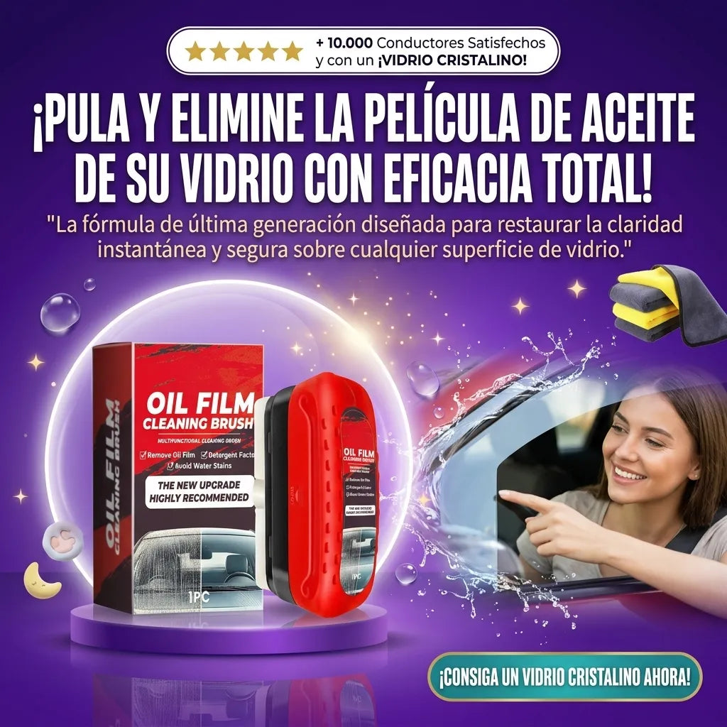 Limpiador de Aceite Pulidor para Vidrio