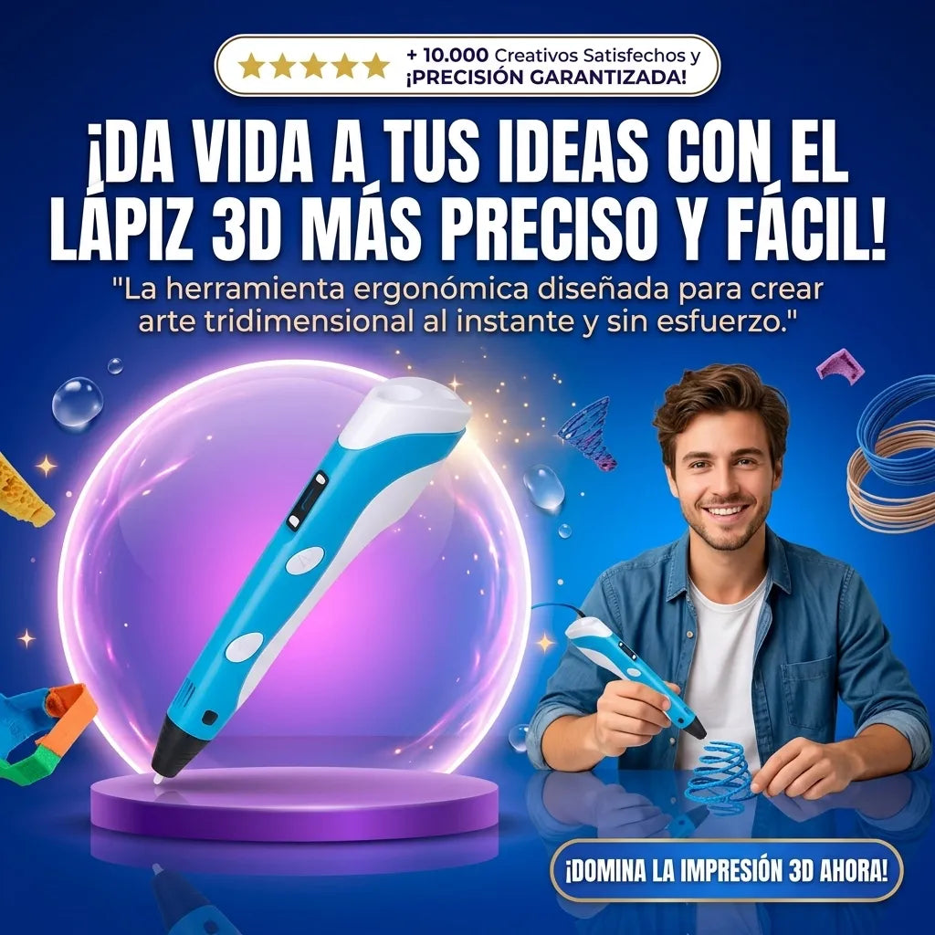 Lápiz De Impresión 3d Con Filamentos