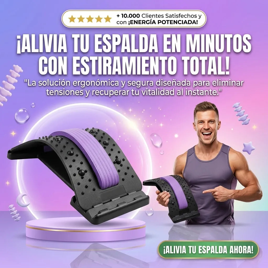 Masajeador de Espalda y Estiramiento Lumbar