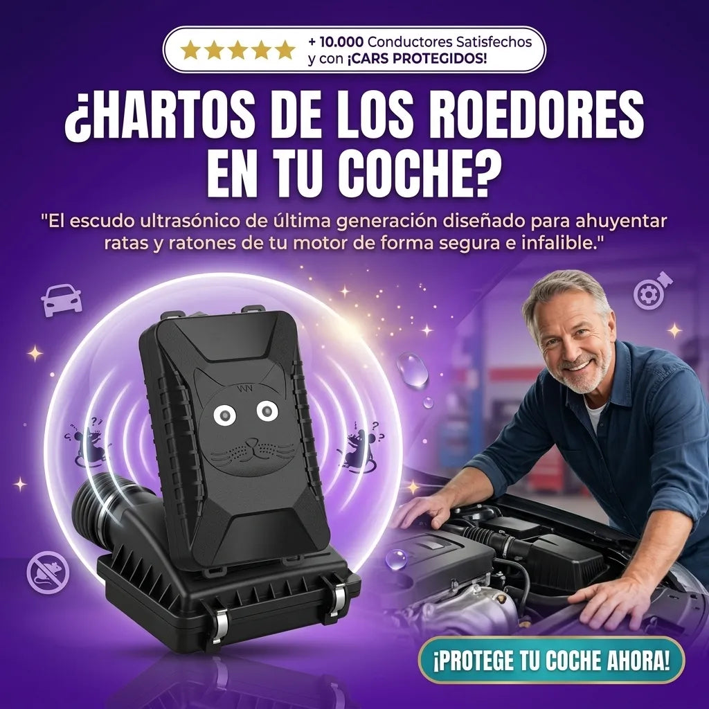 Repelente Ultrasónico de Roedores para Coche