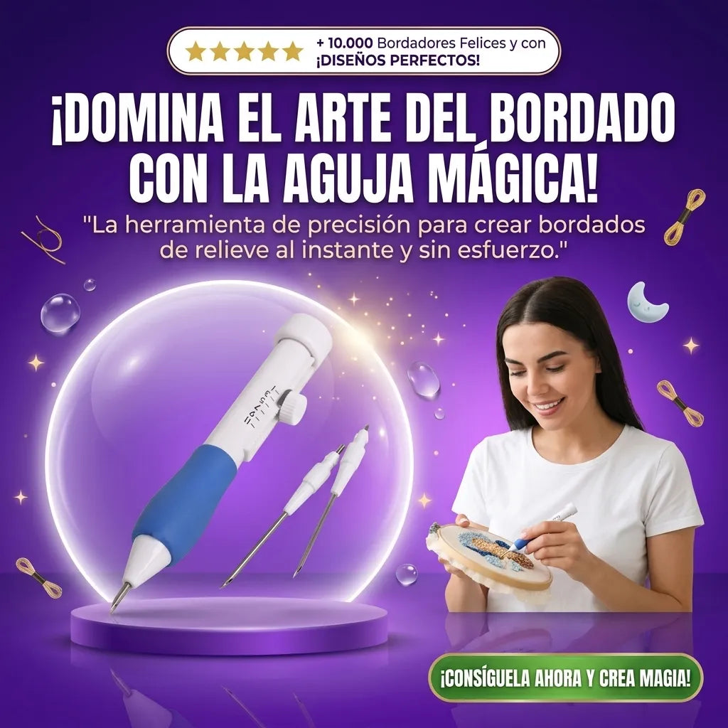 Aguja Mágica para Bordado 2x1