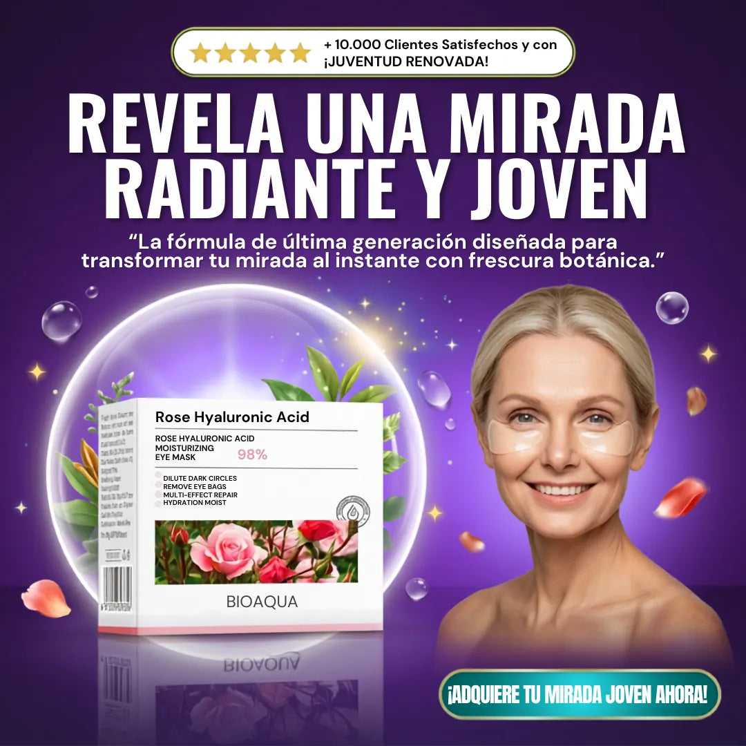 BIOAQUA Parches Rose Hyaluronic 4 Unidades