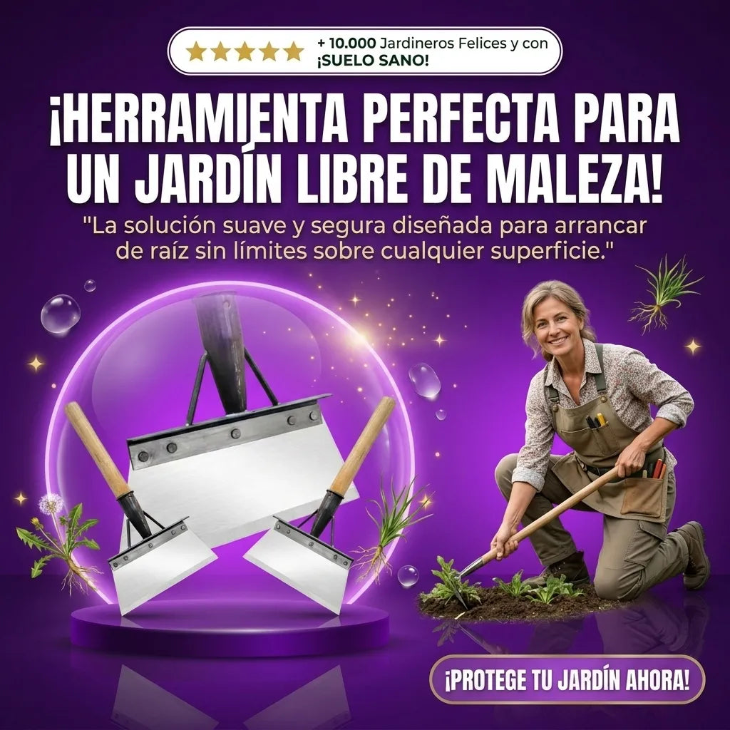 Pala para Desherbar de Acero Inoxidable 2x1