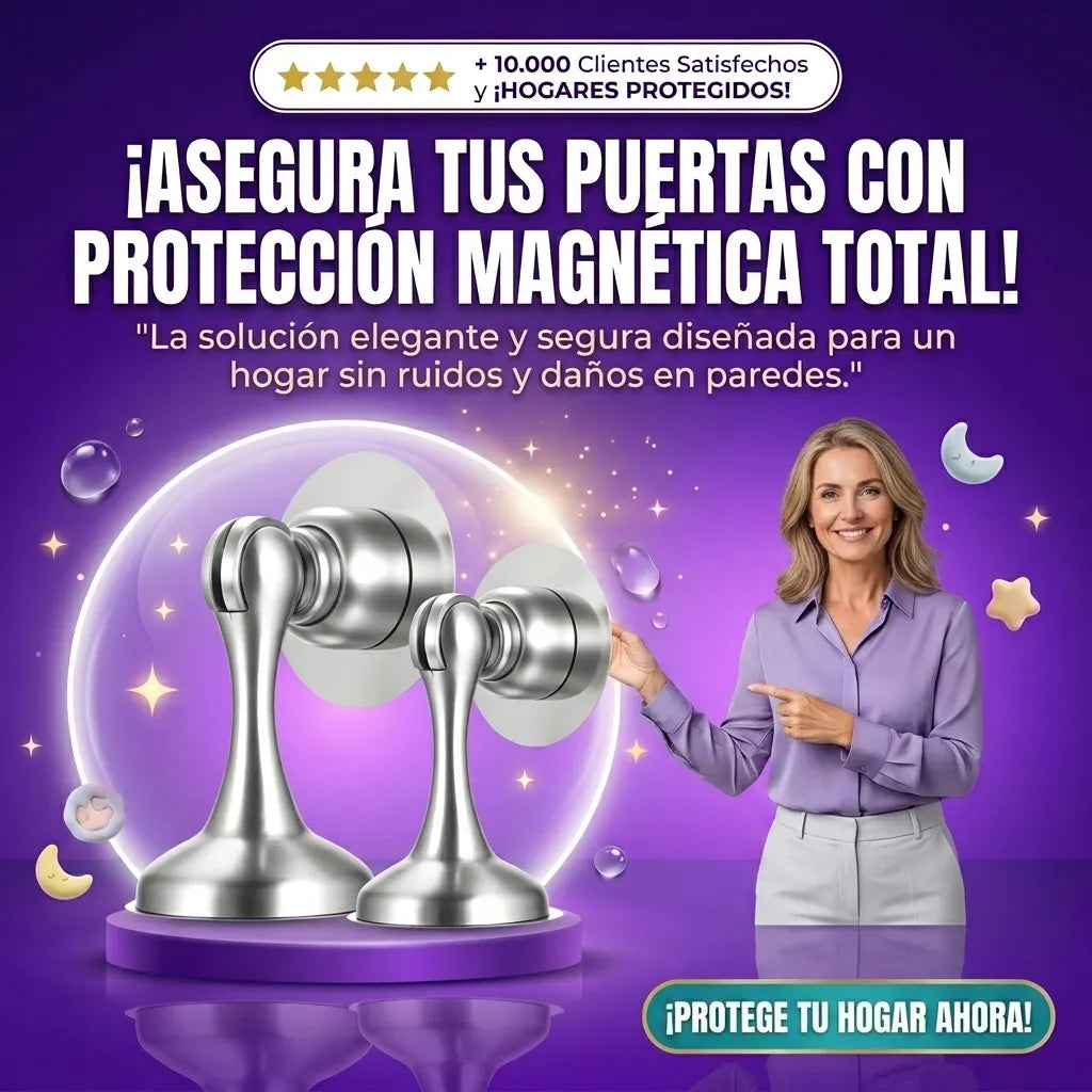Topes de Puerta Magnéticos de Acero Inoxidable 3x1