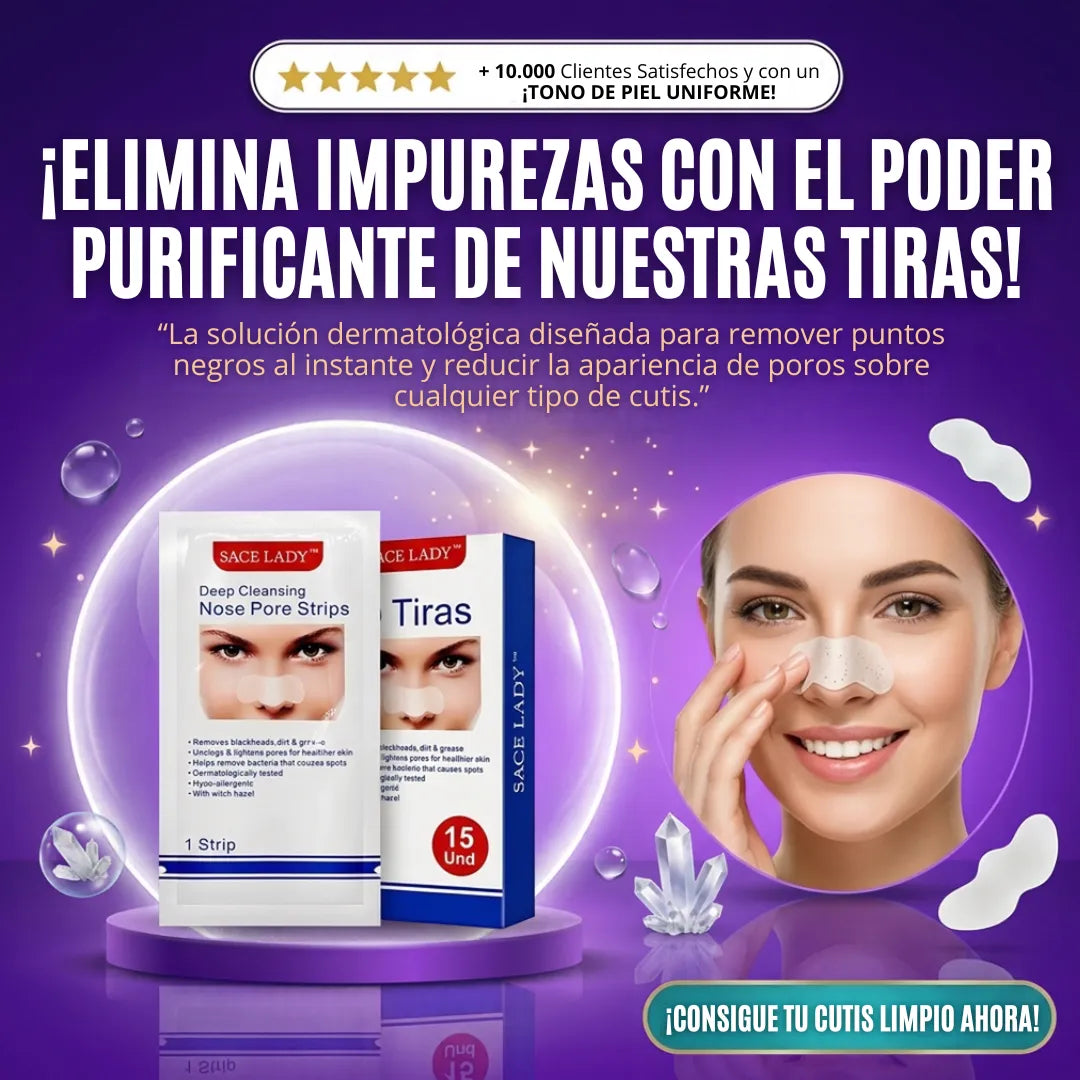 Sace Lady Tiras Removedoras de Puntos Negros 15und