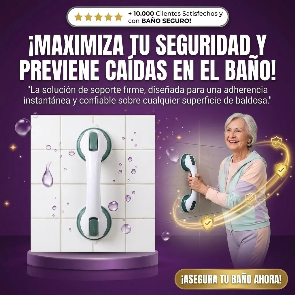 Barra de Agarre con Ventosa para Baño