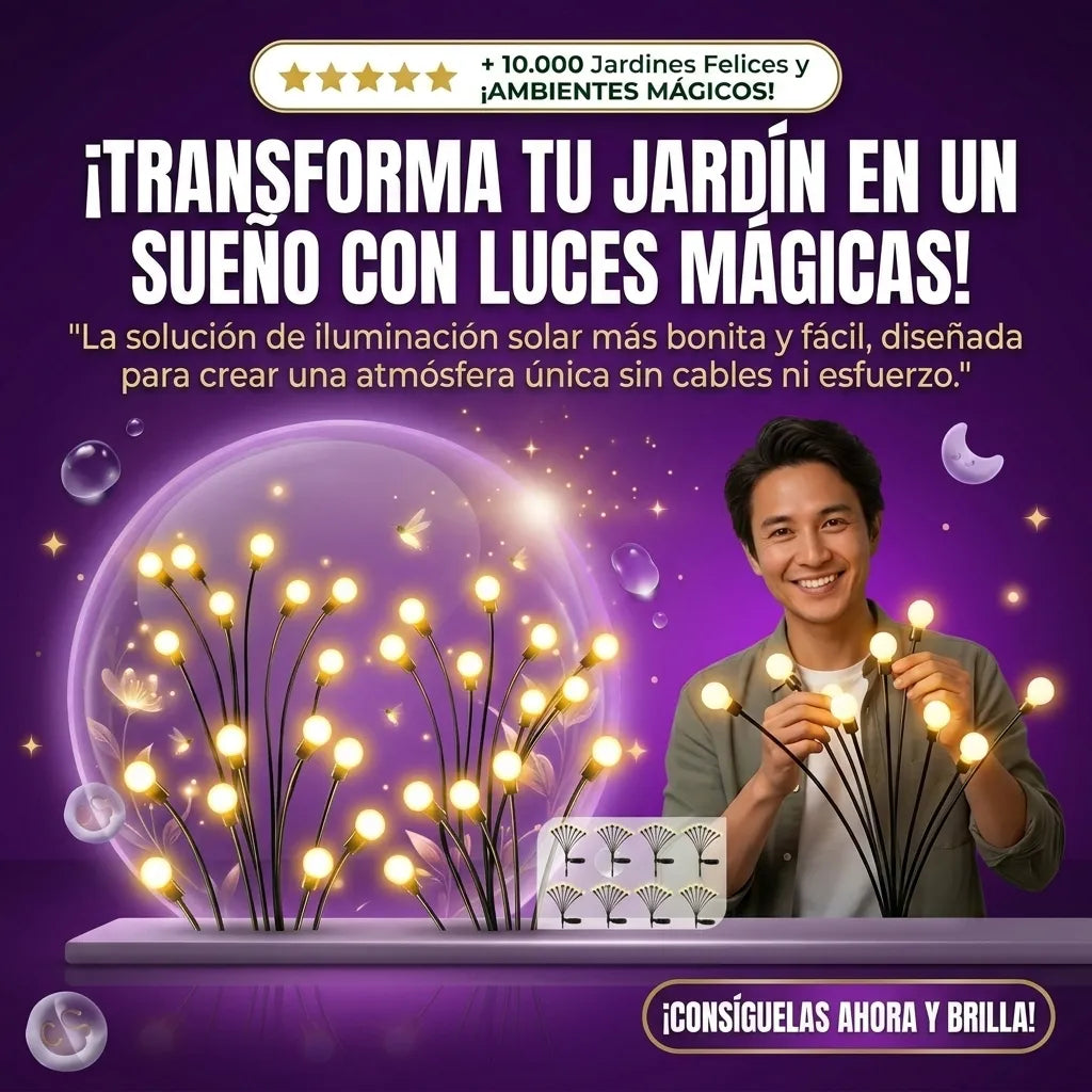 Luces Solares Tipo Luciérnaga Promoción 2 Unidades