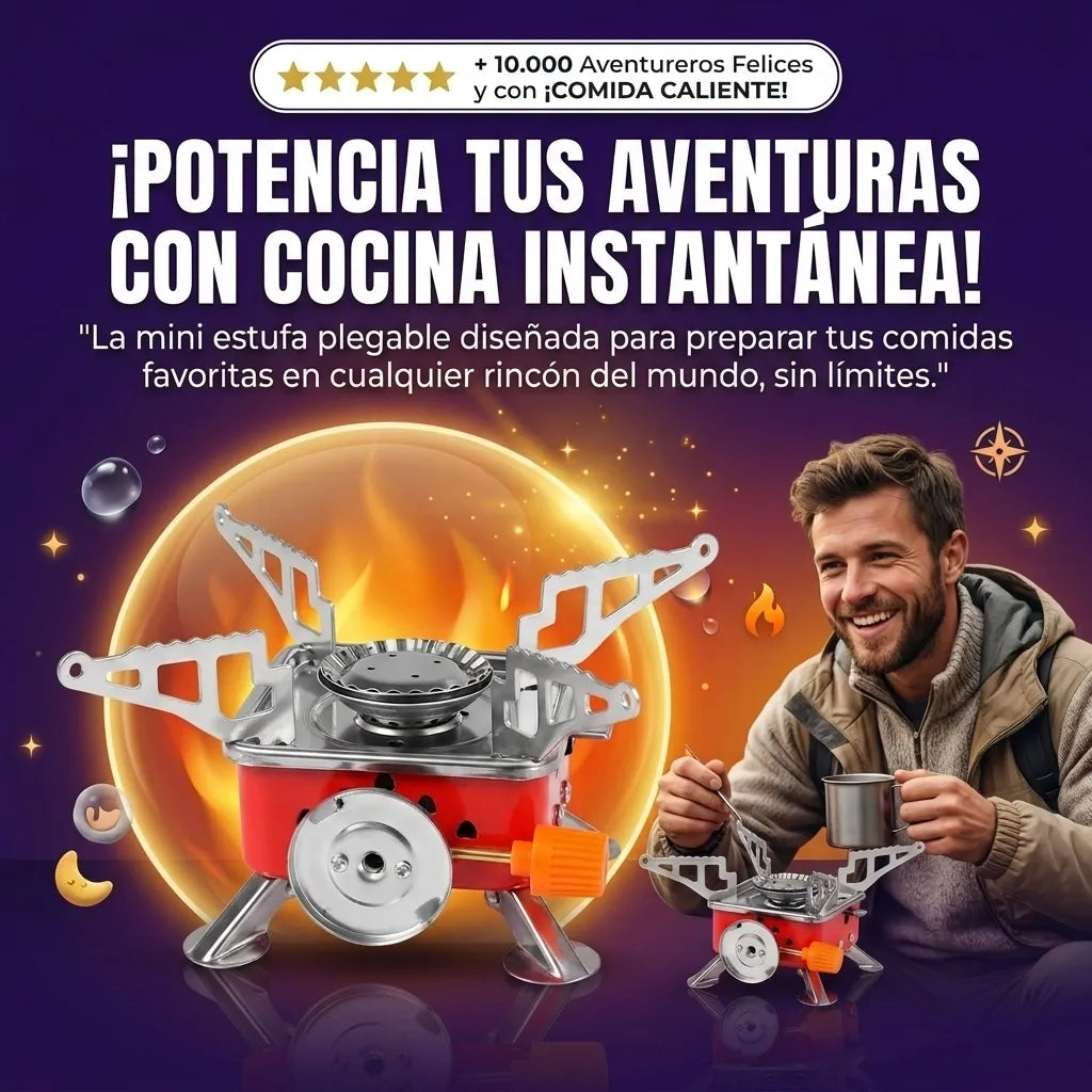 Mini Estufa Plegable de Camping