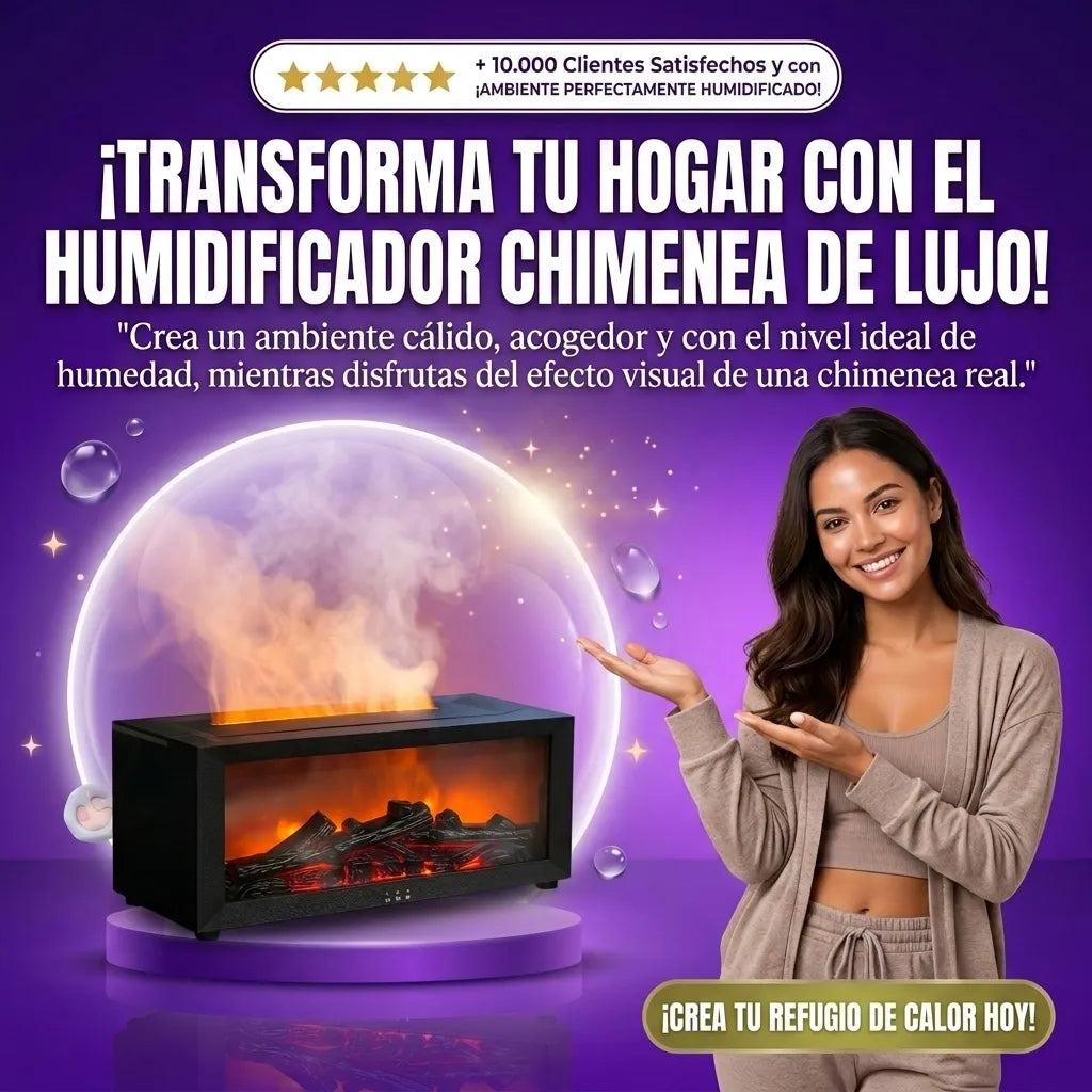 Humidificador tipo chimenea