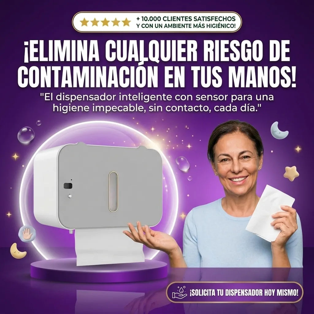 Dispensador Automático de Toallas de Papel