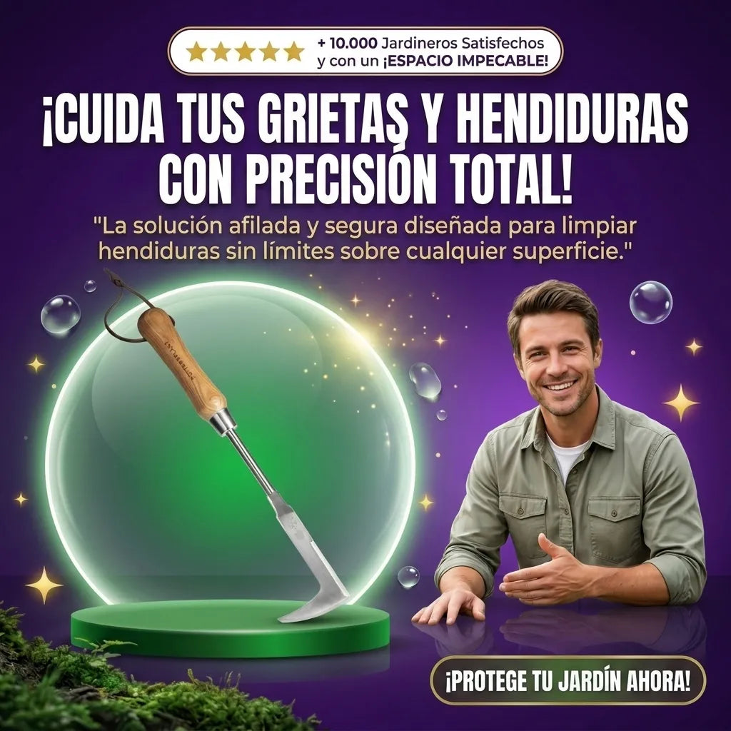 Herramienta para Desherbar Grietas y Limpiar Hendiduras 2x1