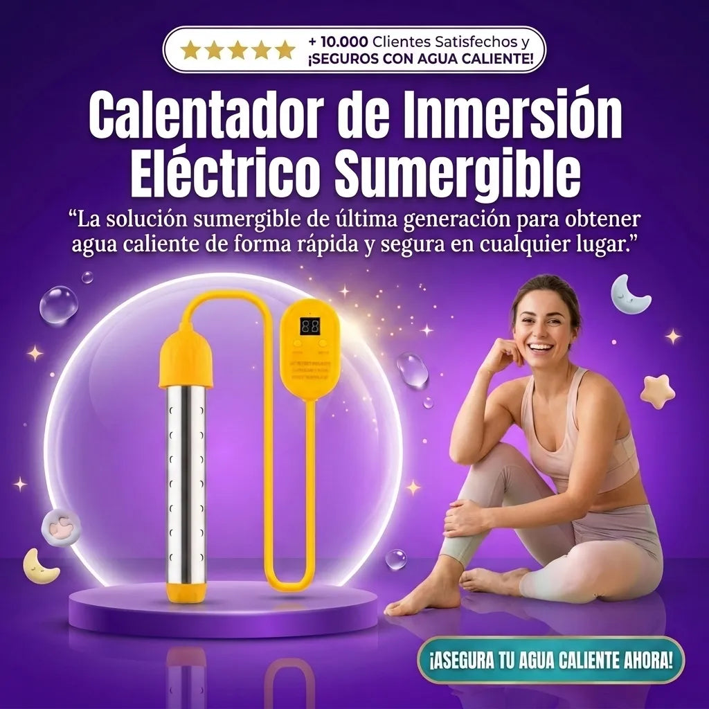 Calentador de Inmersión Eléctrico y Sumergible