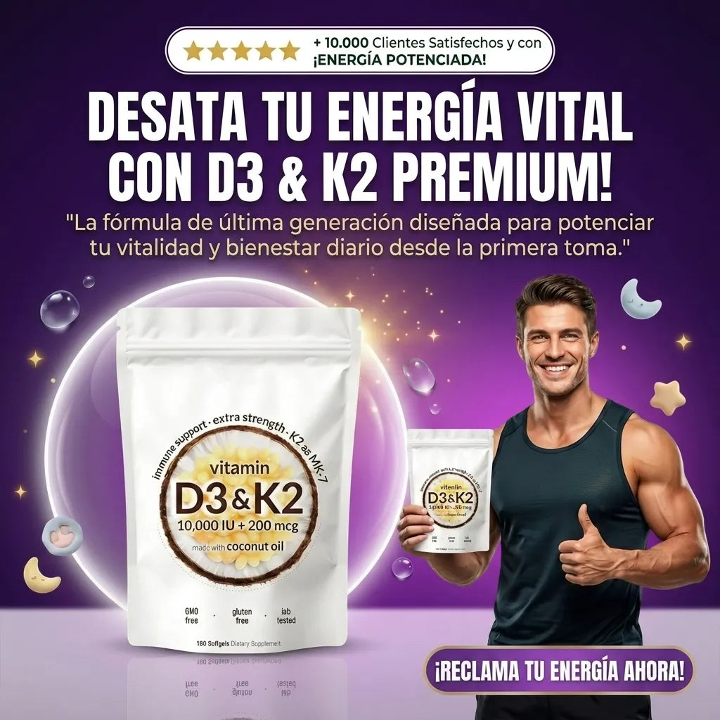 Bolsa Vitamina D3 Y K2 180cap