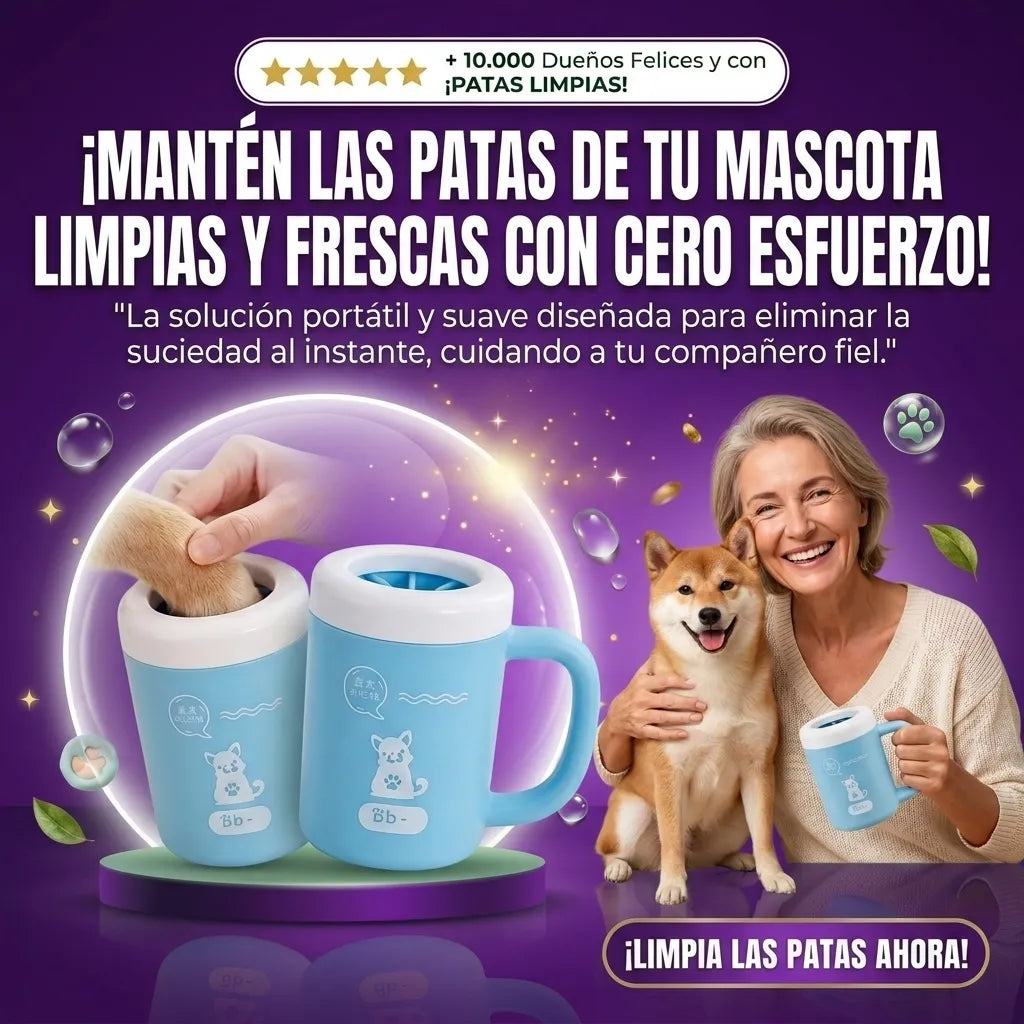 Cepillo de Plástico Suave para Patas de Mascotas