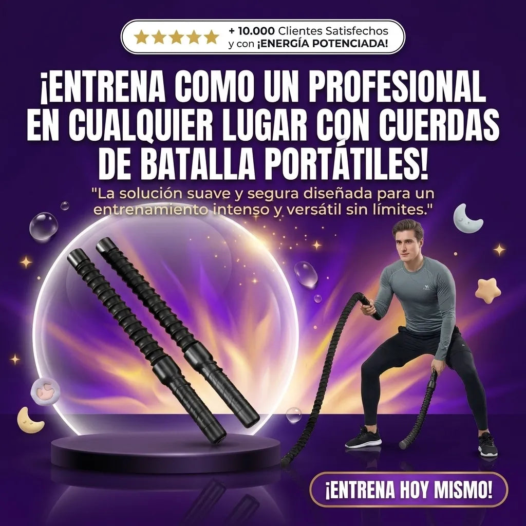 Cuerdas de Batalla Portátiles con Peso Par