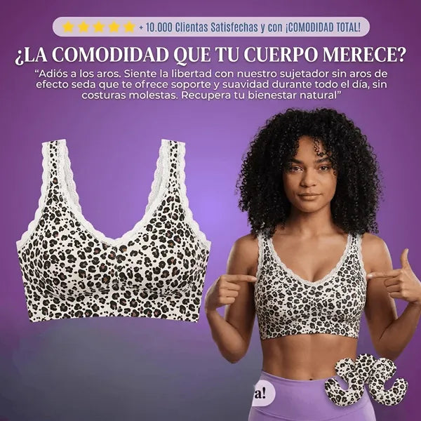Sujetador sin Aros Animal Print