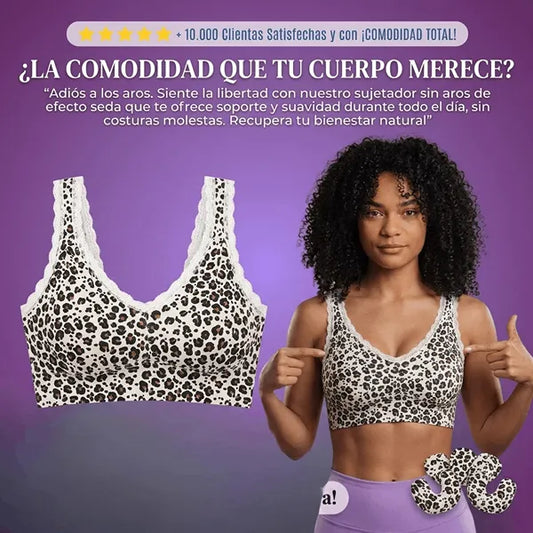 Sujetador sin Aros Animal Print