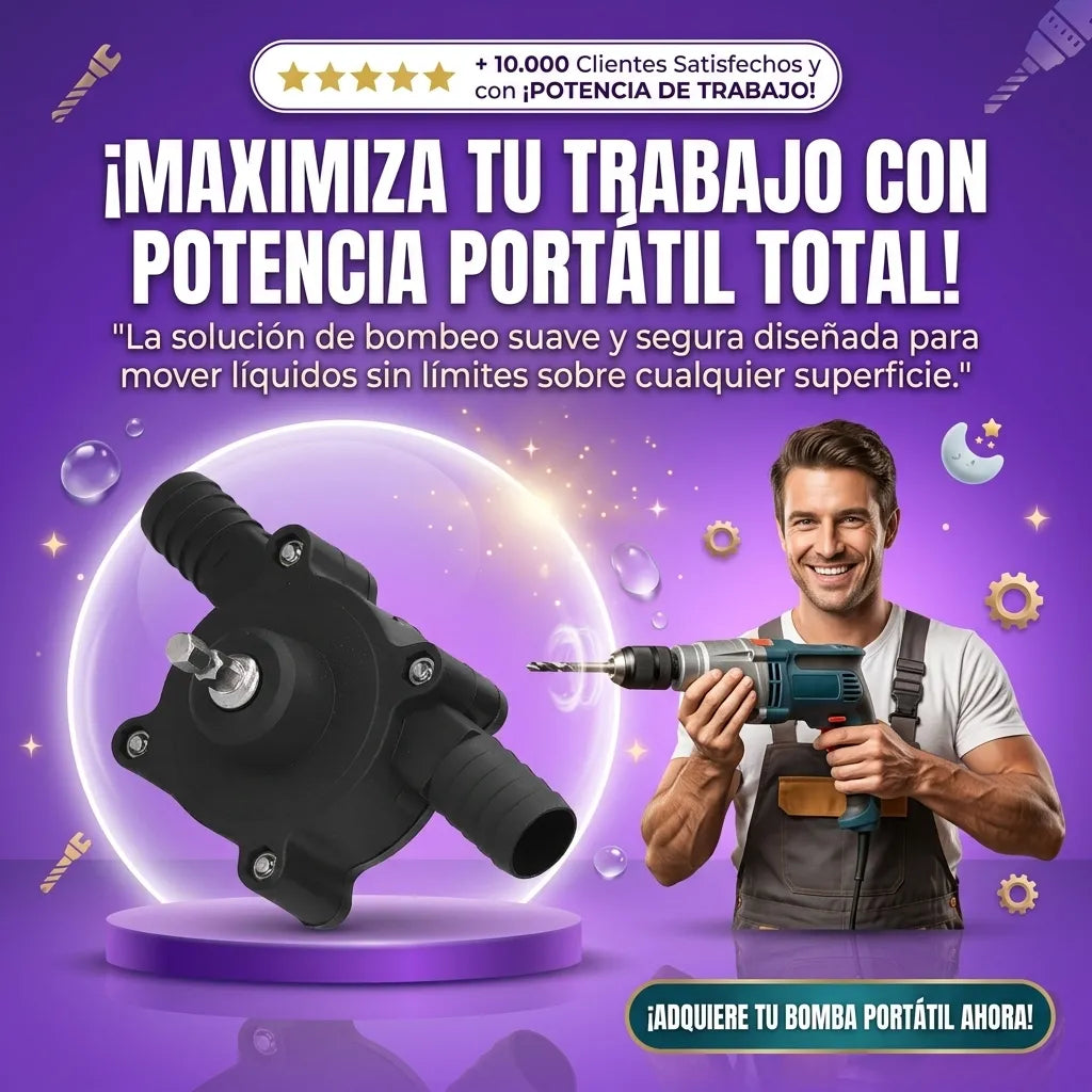 Bomba de Taladro Eléctrico Portátil Mini Bomba