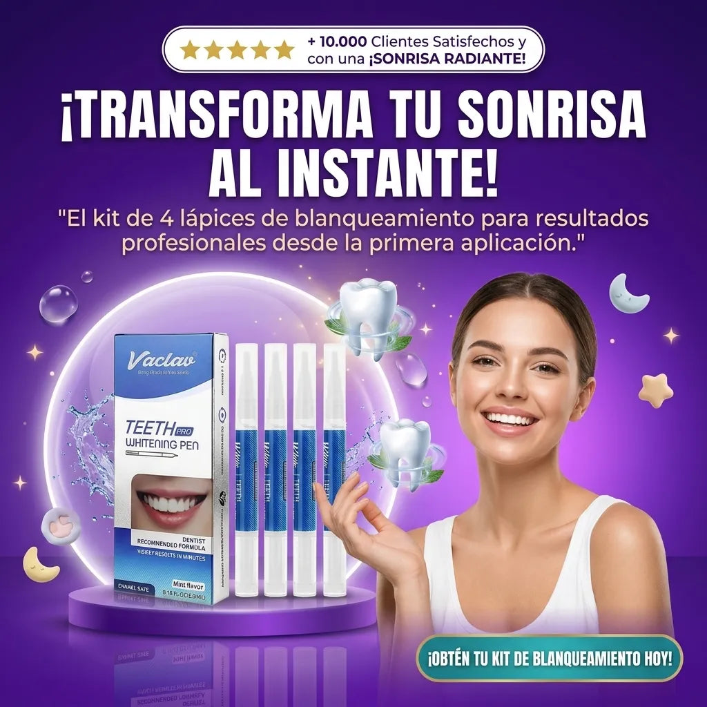 Lápiz Blanqueador Dental Kit de 4