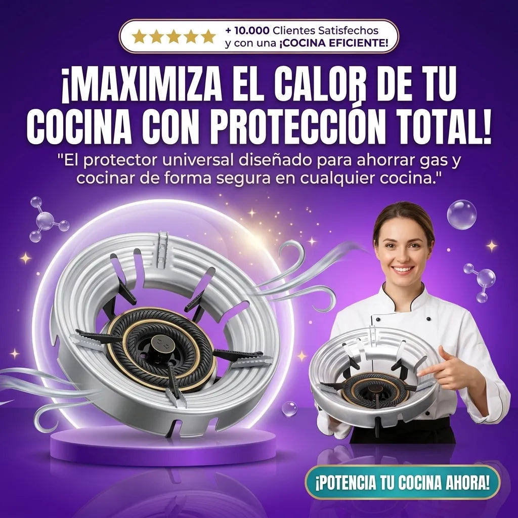 Protector de Viento para Cocina de Gas, Universal 2X1