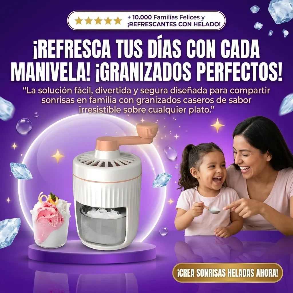 Máquina para Hacer Granizados con Manivela