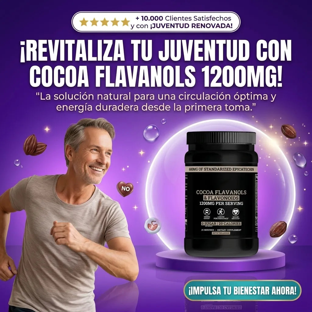 Suplemento Flavanoles de Cacao 1200mg