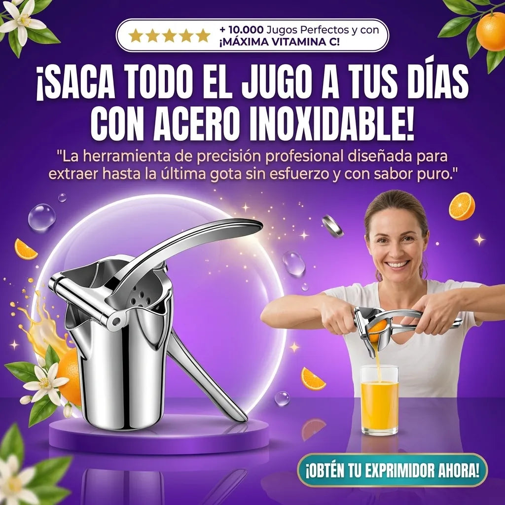 Exprimidor de acero Manual para Cítricos