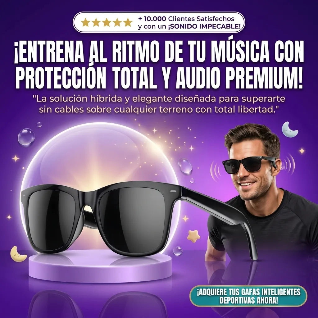 Gafas de Sol Inteligentes Deportivas con Audio