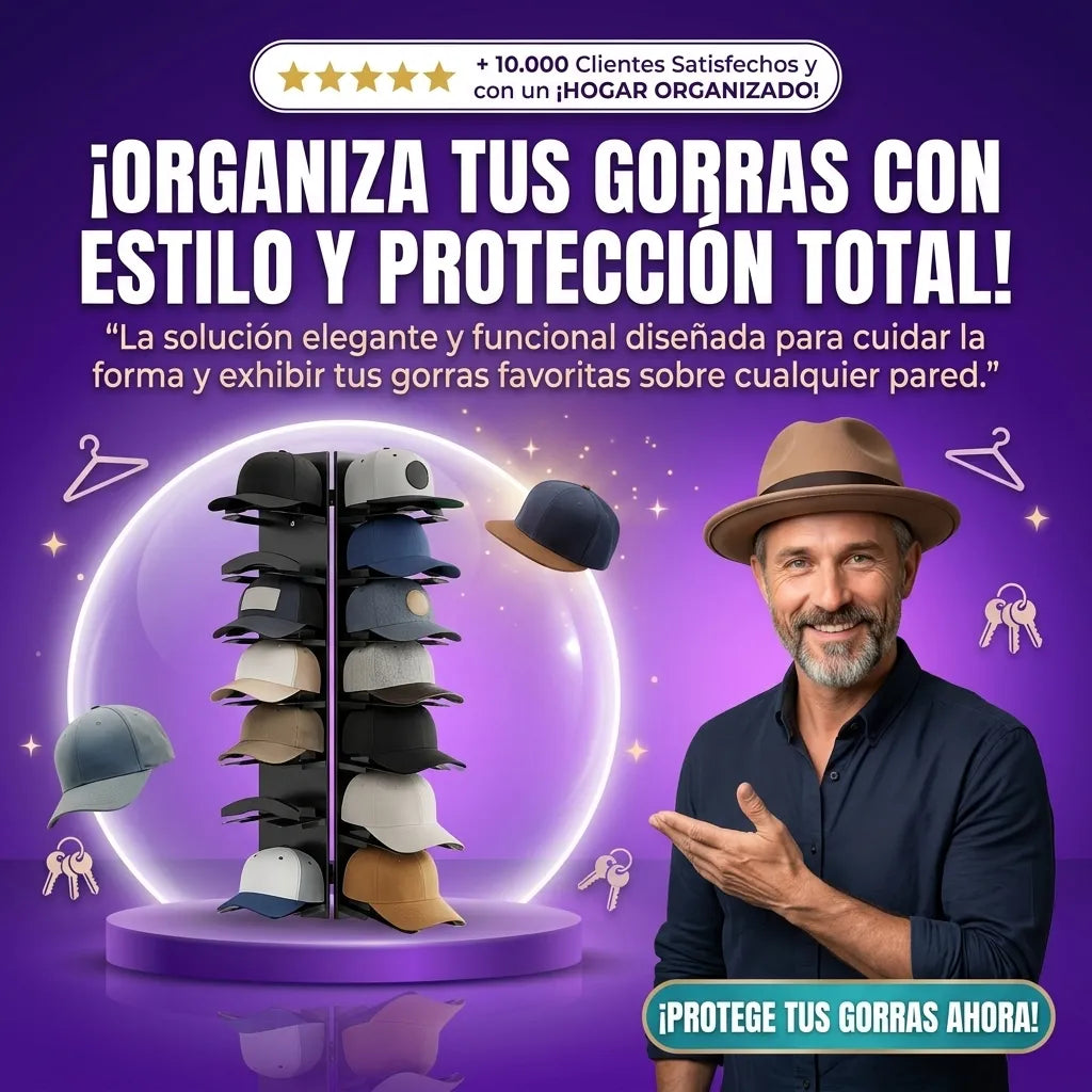 Organizador De Gorras Para Pared 2x1