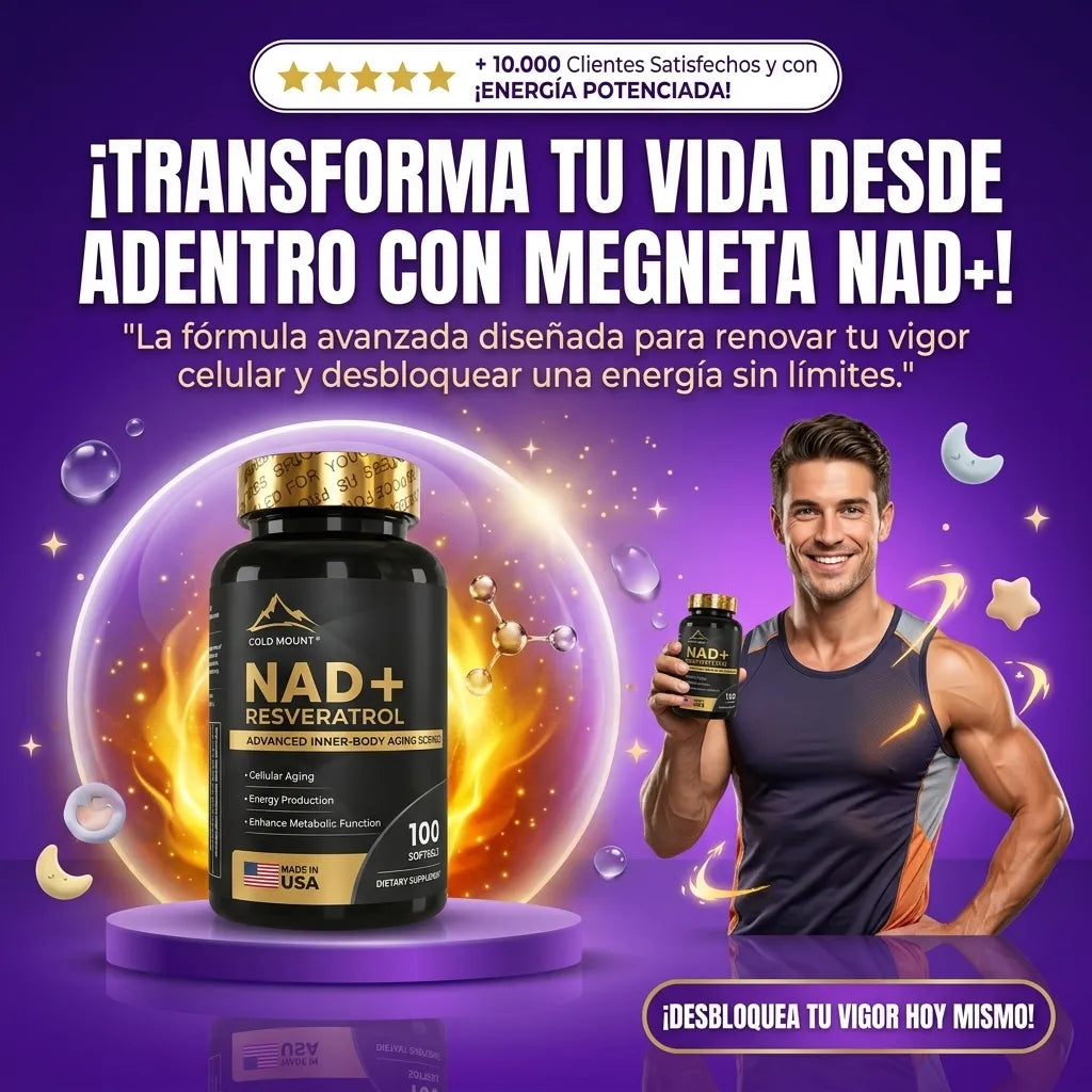 Suplemento Megneta Nad Resveratrol Negro