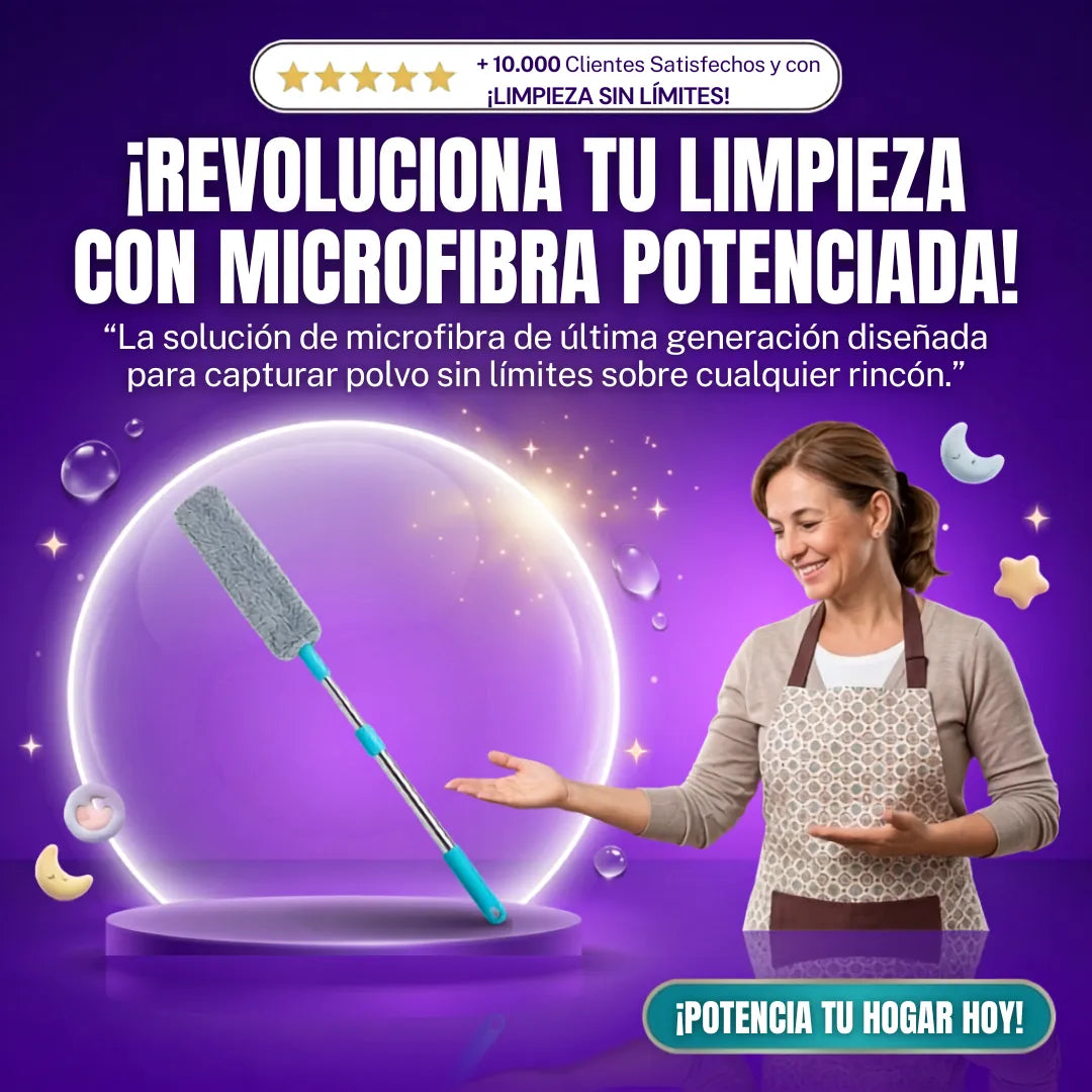 Plumero de Microfibra Retráctil 3x1
